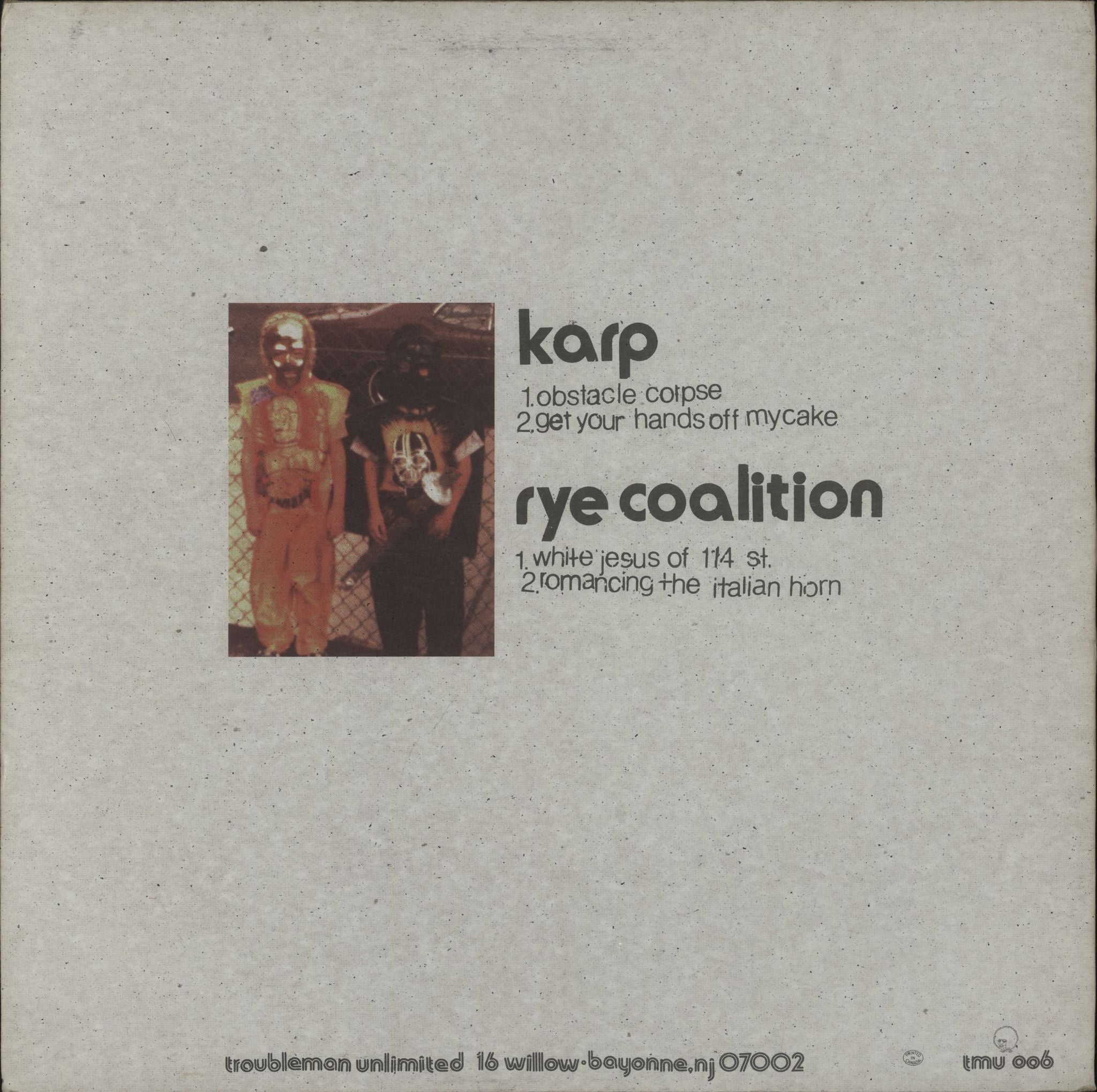 Karp Split US 12\" vinyl single (12 inch record / Maxi-single)