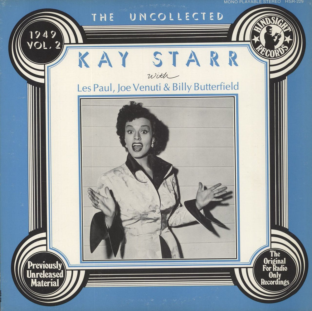 Kay Starr With Les Paul, Joe Venuti & Billy Butterfield - Sealed US vinyl LP album (LP record) HSR-229