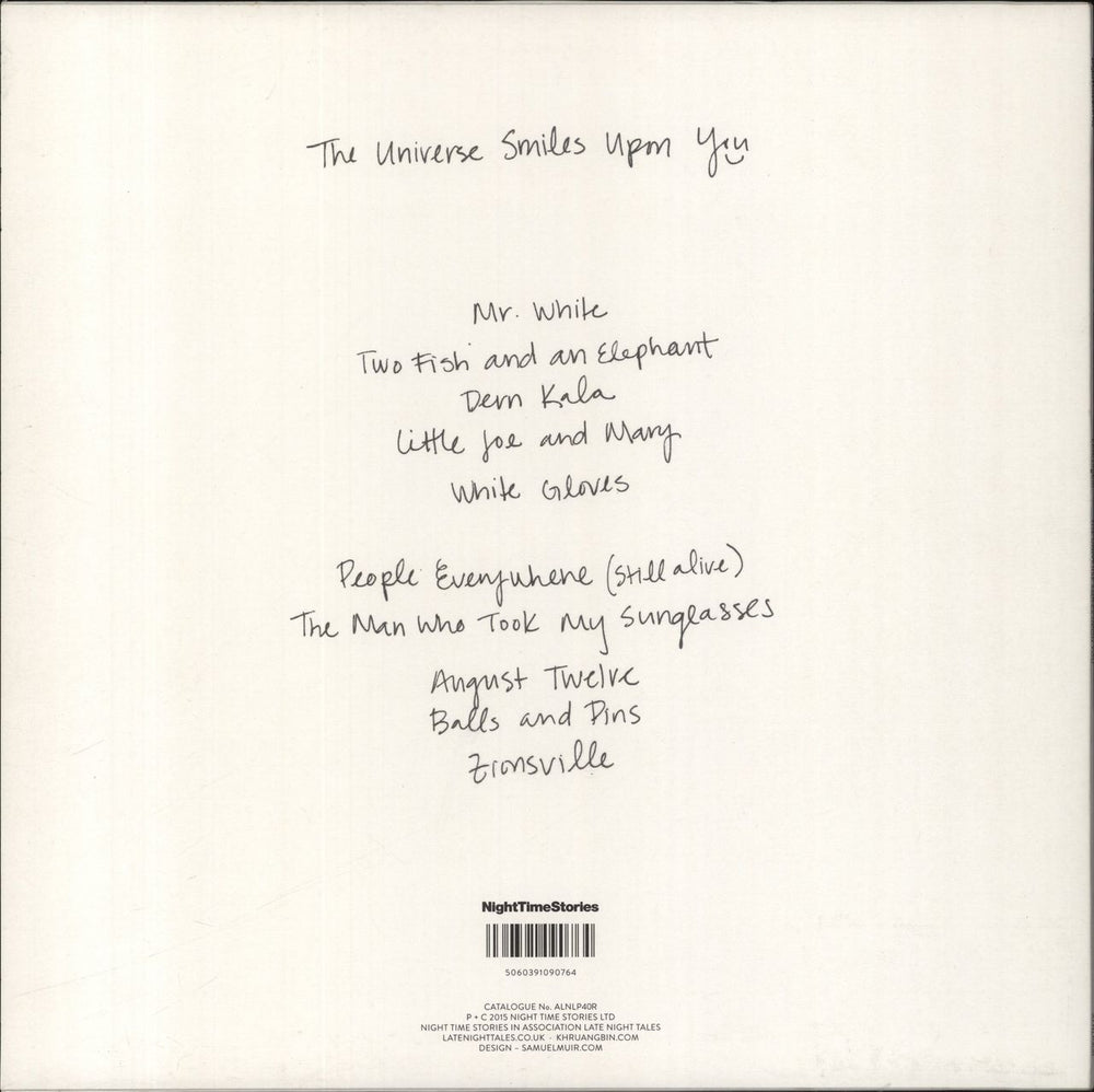 Khruangbin The Universe Smiles Upon You - 180gm UK vinyl LP album (LP record) 5060391090764