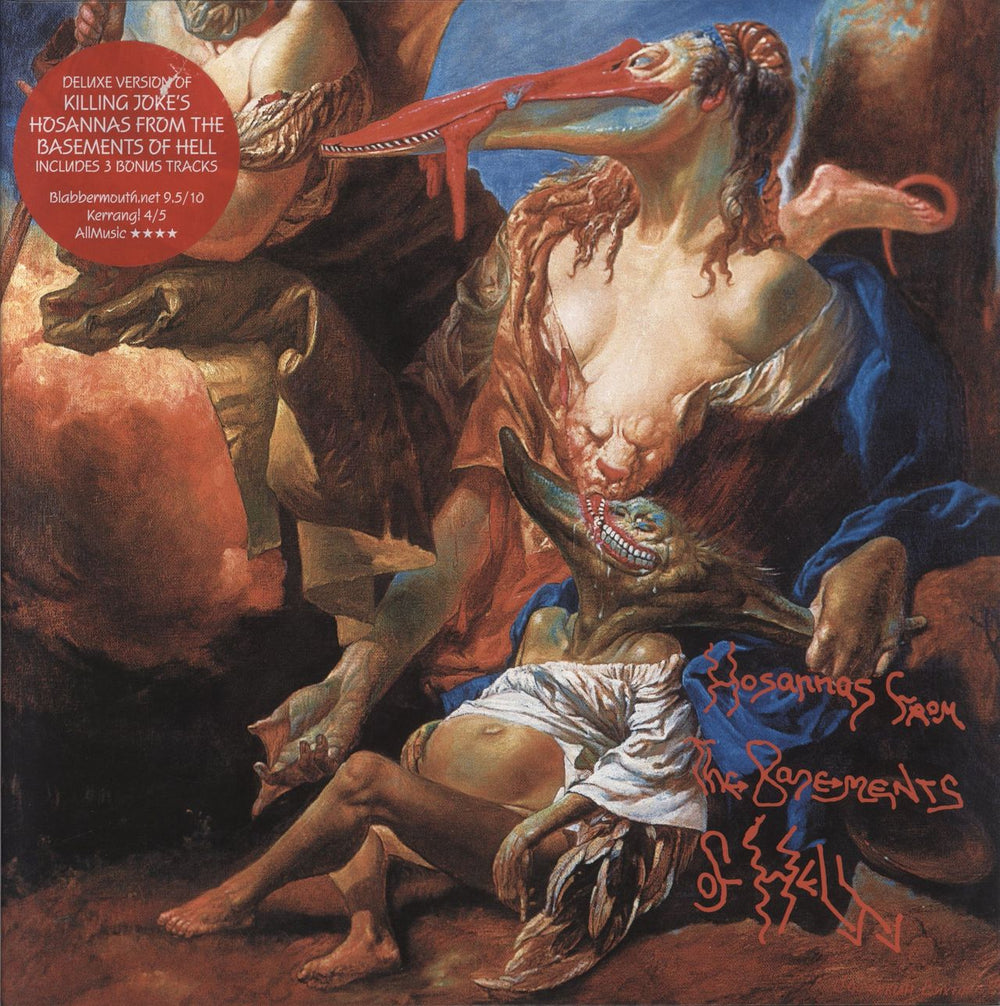 Killing Joke Hosannas From The Basement - Stickered UK 2-LP vinyl record set (Double LP Album) COOKLP346X