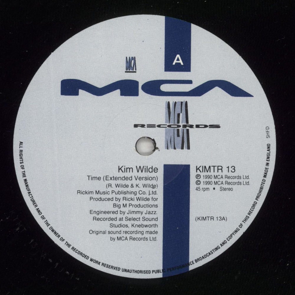Kim Wilde Time UK 12" vinyl single (12 inch record / Maxi-single) WIL12TI21657