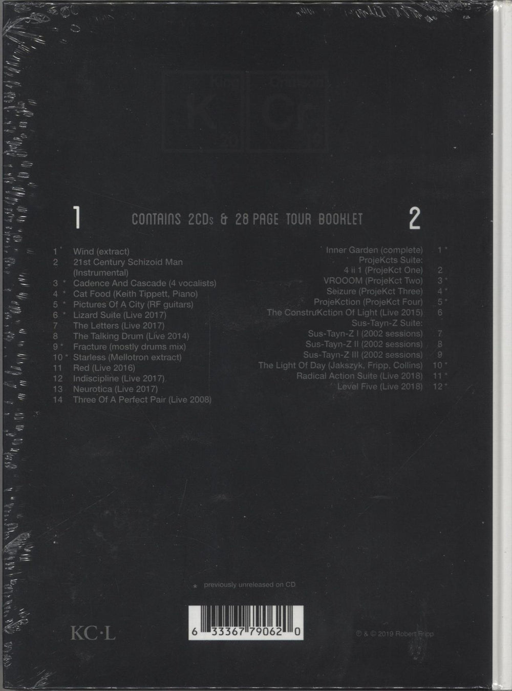 King Crimson The Elements - 2019 Tour Box UK 2 CD album set (Double CD) 633367790620