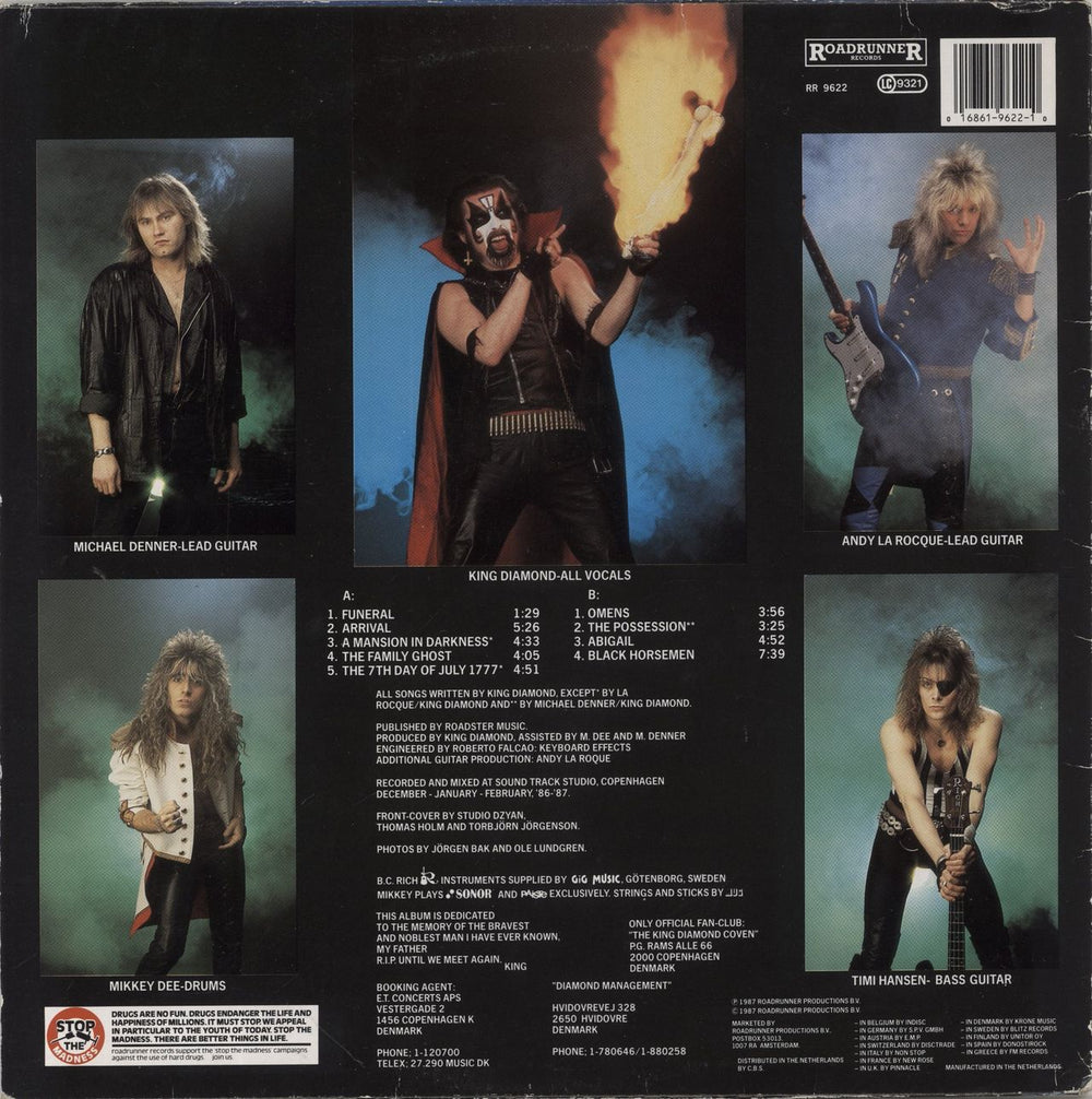 King Diamond Abigail Dutch vinyl LP album (LP record) 016861962210