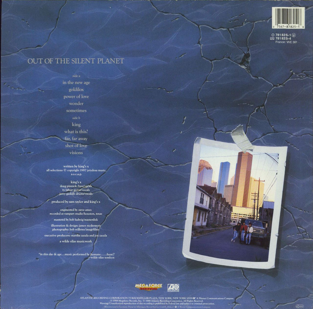 King's X Out Of The Silent Planet German vinyl LP album (LP record) 075678182518