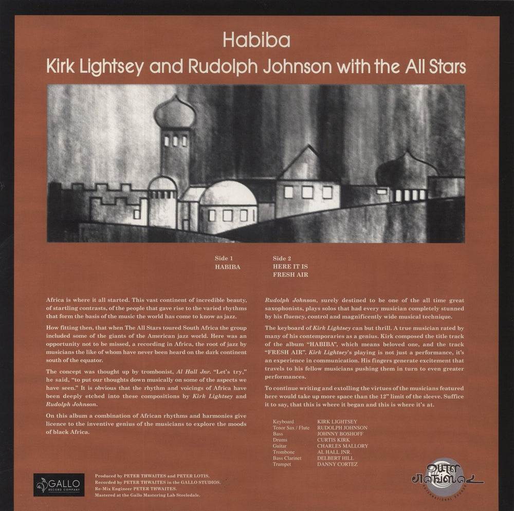 Kirk Lightsey Habiba UK vinyl LP album (LP record)