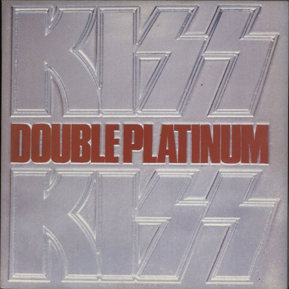 Kiss Double Platinum - Misprinted Riva Labels UK 2-LP vinyl record set (Double LP Album) PRID8