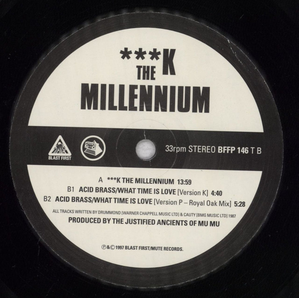 KLF ***k The Millenium - EX UK 12" vinyl single (12 inch record / Maxi-single) KLF12KT836029