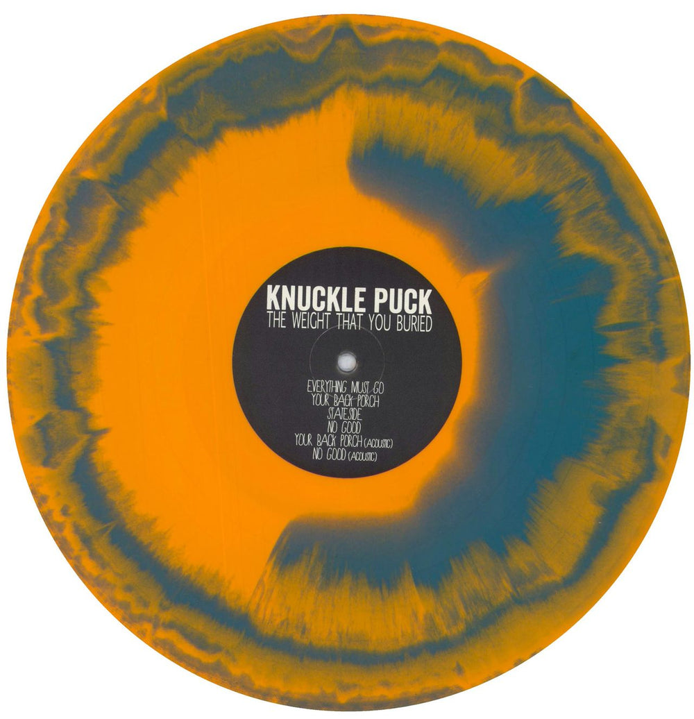 Knuckle Puck The Weight You Buried - Orange and Teal Aside/Bside Vinyl US 12" vinyl single (12 inch record / Maxi-single) OXZ12TH836071