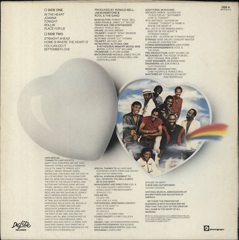 Kool & The Gang In The Heart UK vinyl LP album (LP record)