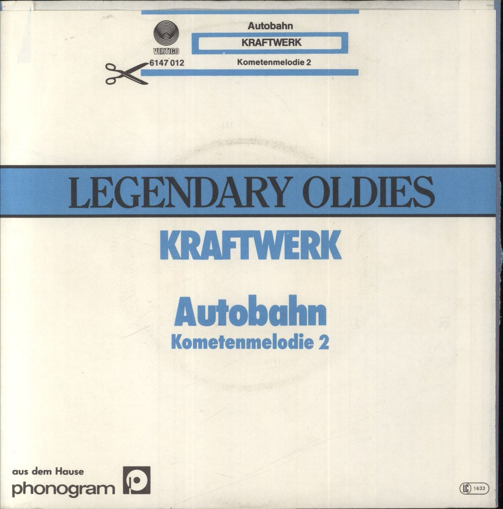 Kraftwerk Autobahn - Jukebox - P/s German 7" vinyl single (7 inch record / 45)