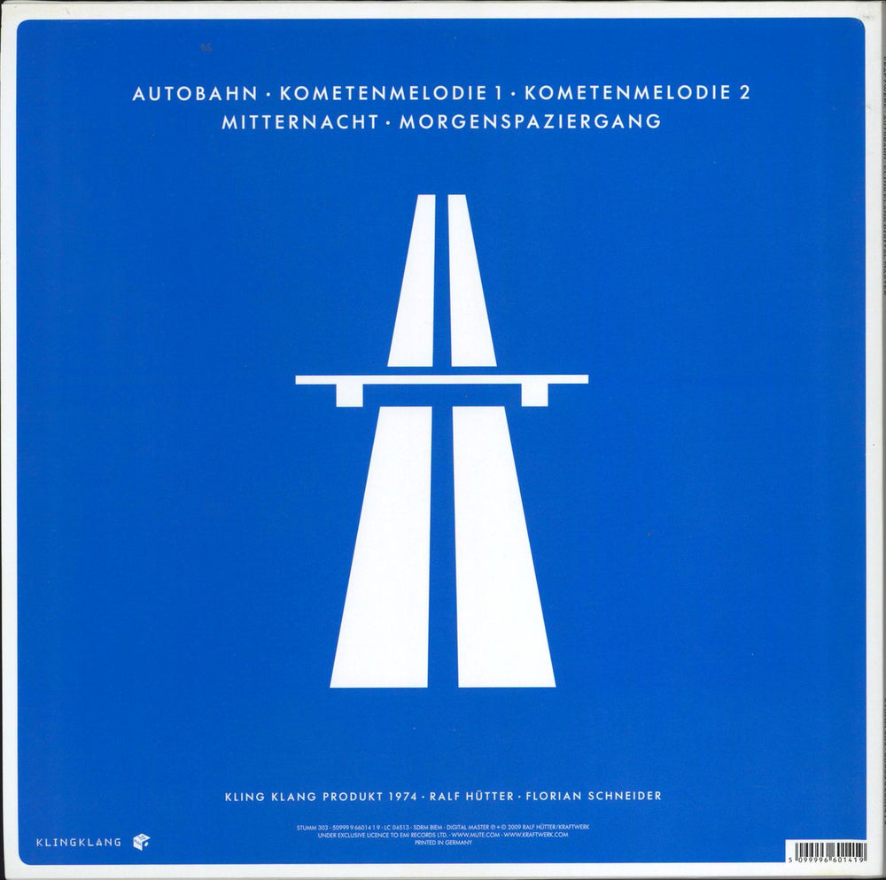 Kraftwerk Autobahn UK vinyl LP album (LP record) 5099996601419