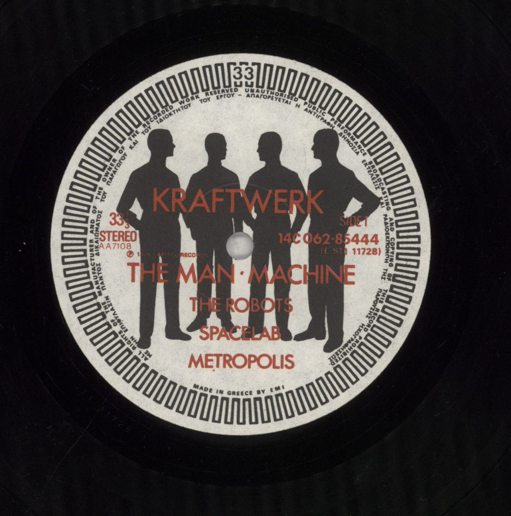 Kraftwerk The Man Machine Greek vinyl LP album (LP record) KRALPTH855667