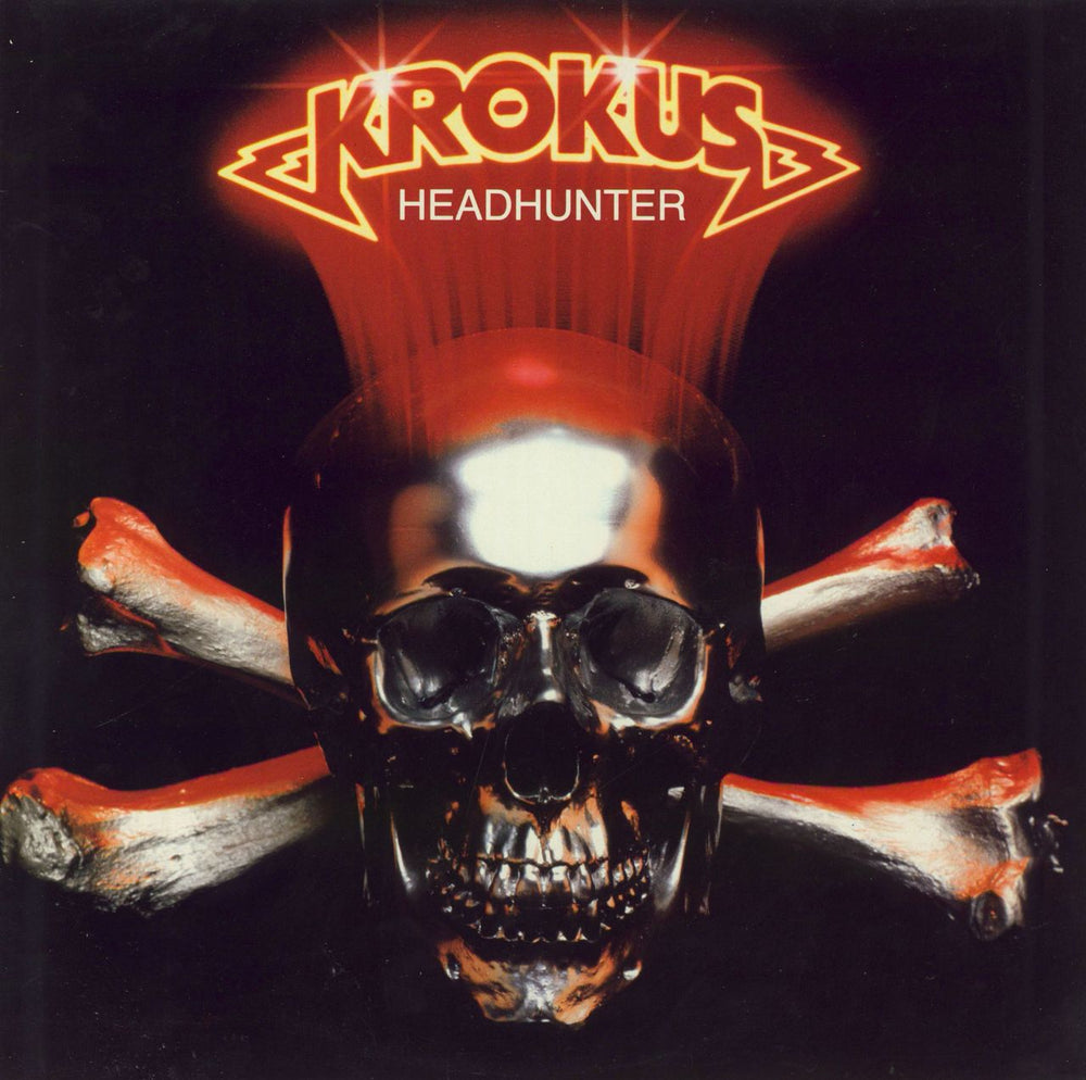 Krokus Headhunter + Inserts & Sticker Swiss vinyl LP album (LP record) 205255