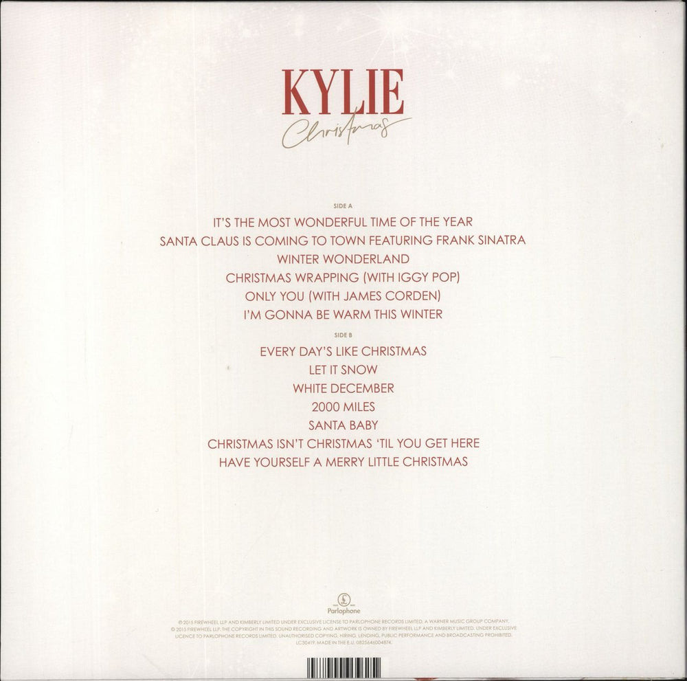 Kylie Minogue Kylie Christmas UK vinyl LP album (LP record) 825646004874