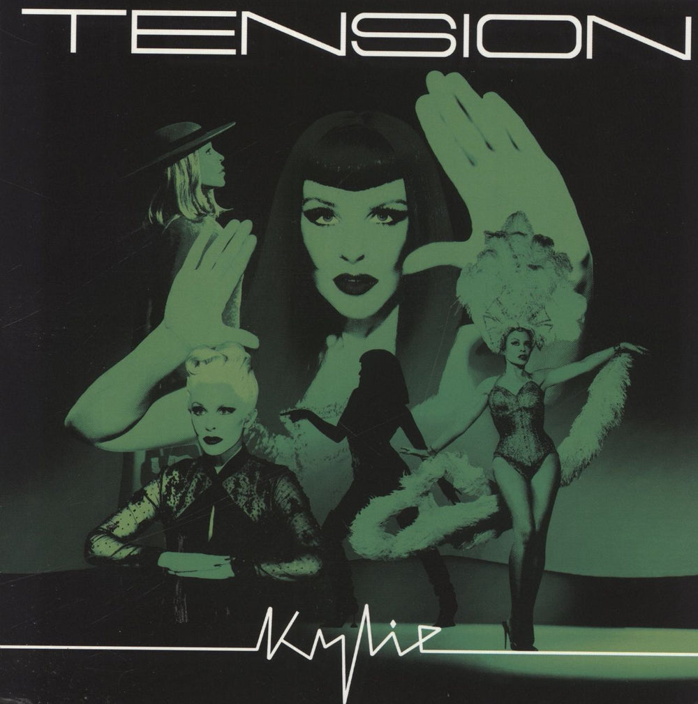 Kylie Minogue Tension - Fluorescent Green Vinyl UK 7" vinyl single (7 inch record / 45) 538966071