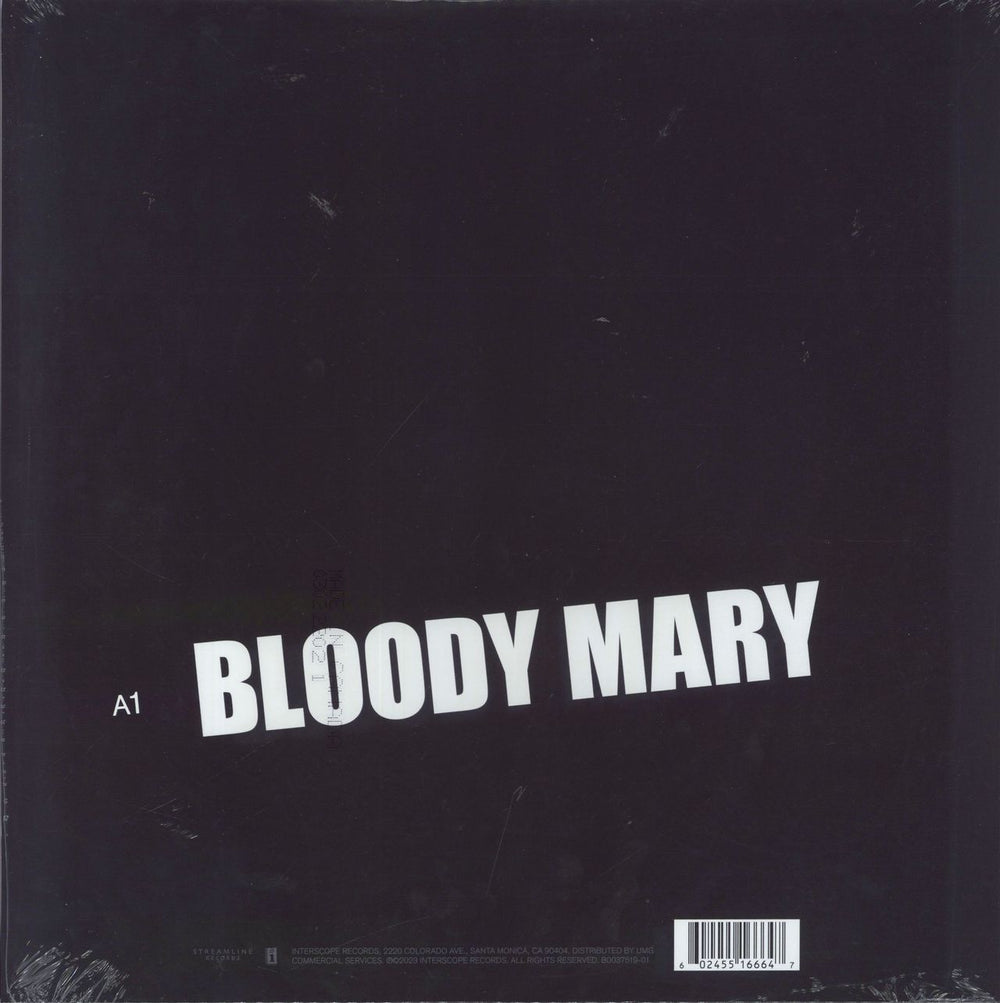 Lady Gaga Bloody Mary - Black Etched Vinyl - Sealed UK 12" vinyl single (12 inch record / Maxi-single) 602455166647