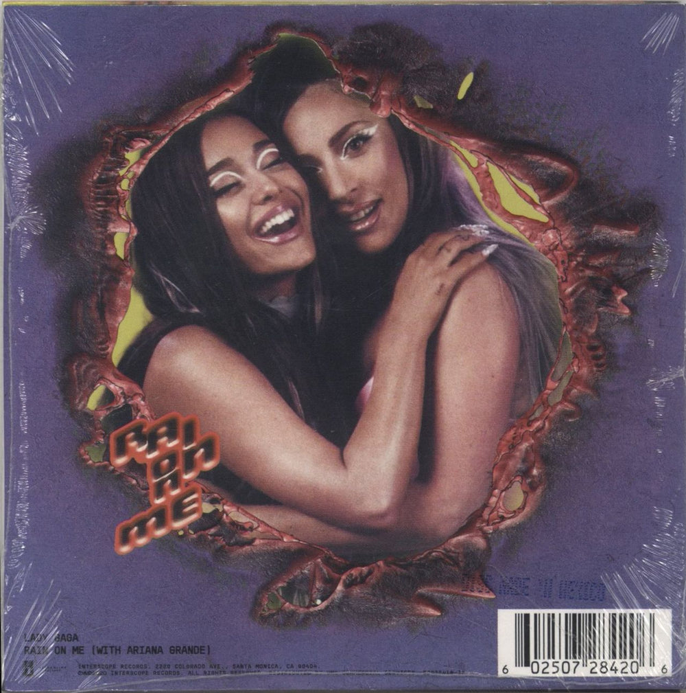 Lady Gaga Rain On Me - Sealed US CD single (CD5 / 5")