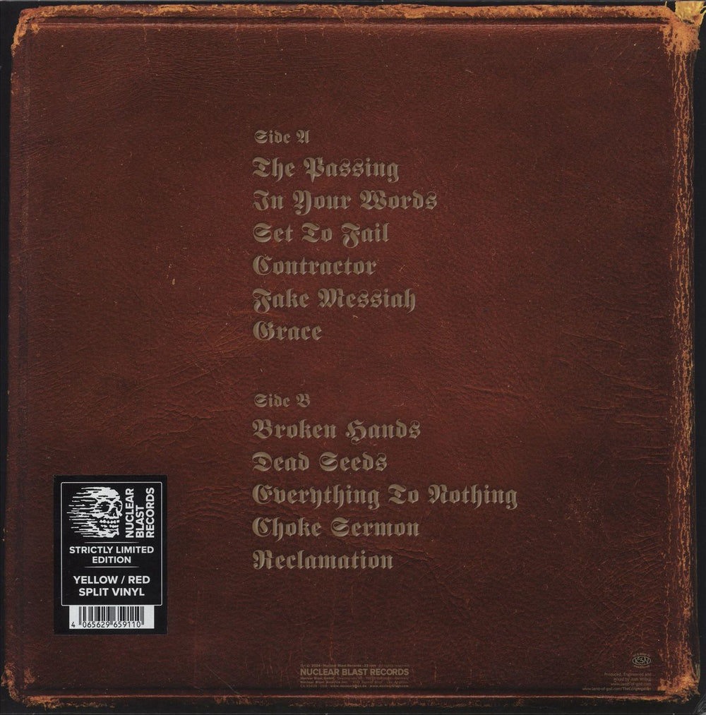 Lamb Of God Wrath - Yellow/Red Vinyl UK vinyl LP album (LP record) 4065629659110