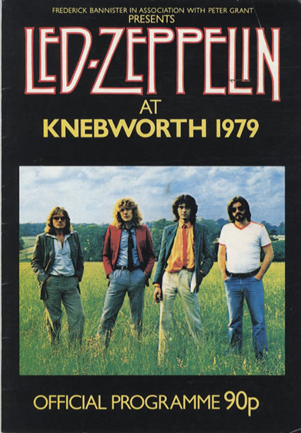 Led Zeppelin At Knebworth 1979 UK tour programme TOUR PROGRAMME