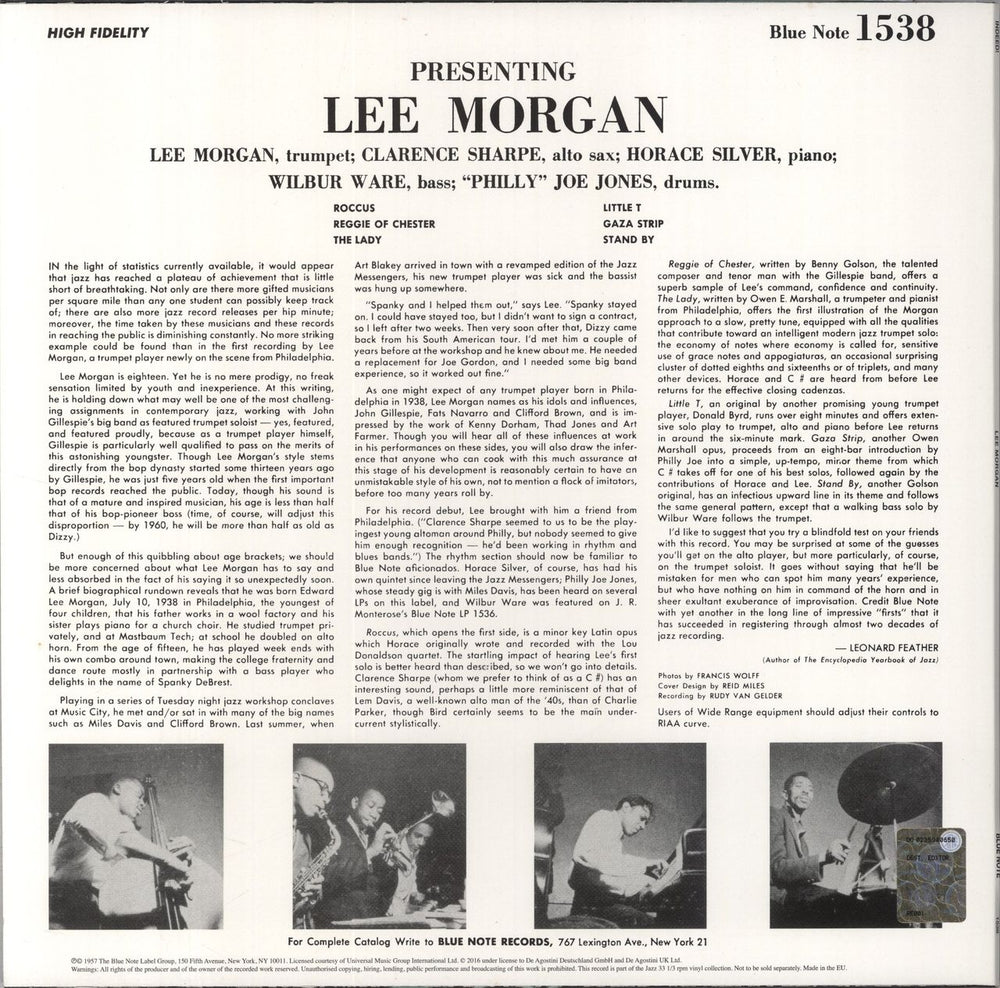 Lee Morgan Indeed! - 180gm Vinyl UK vinyl LP album (LP record) L\MLPIN841317