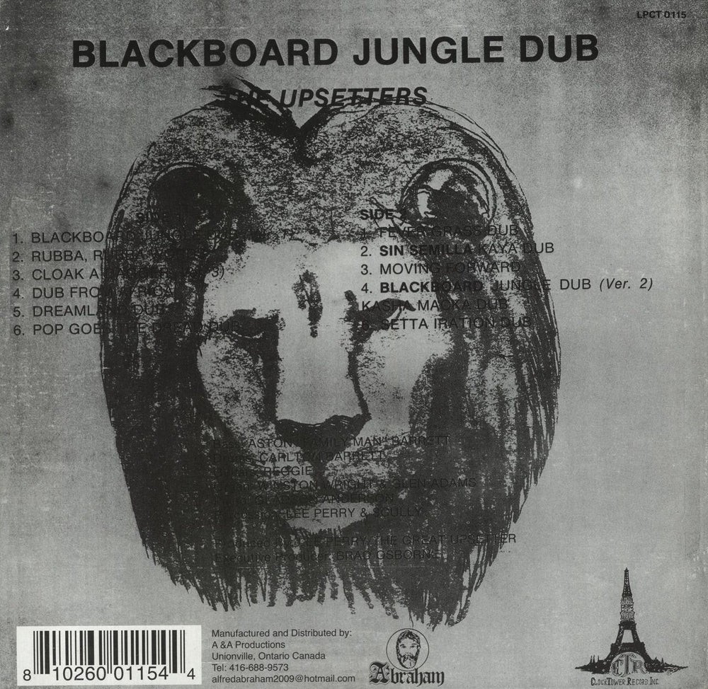 Lee Perry Blackboard Jungle Dub - 180g Canadian vinyl LP album (LP record) 810260011544