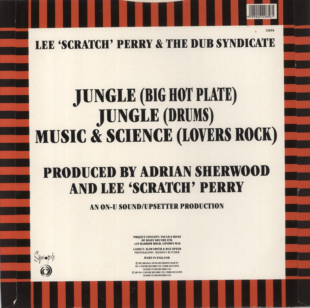 Lee Perry Jungle UK 12" vinyl single (12 inch record / Maxi-single) 5099920208561
