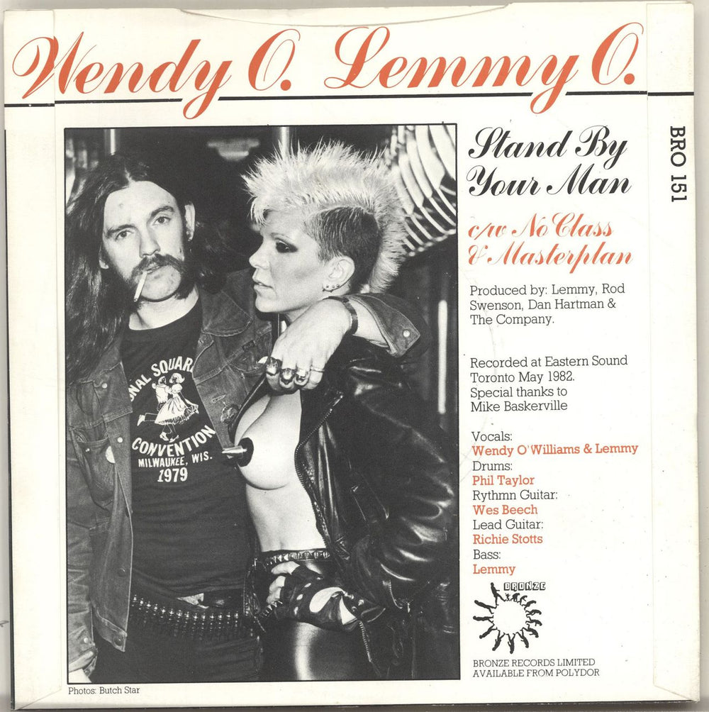 Lemmy Stand By Your Man UK 7" vinyl single (7 inch record / 45) LMM07ST129955