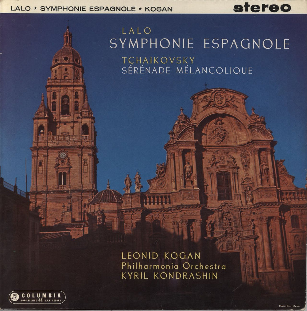 Leonid Kogan Lalo: Symphonie Espagnole / Tchaikovsky: Sérénade Mélancolique - 1st UK vinyl LP album (LP record) SAX2329