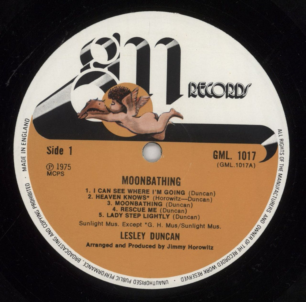 Lesley Duncan Moon Bathing - EX UK vinyl LP album (LP record) LESLPMO784583
