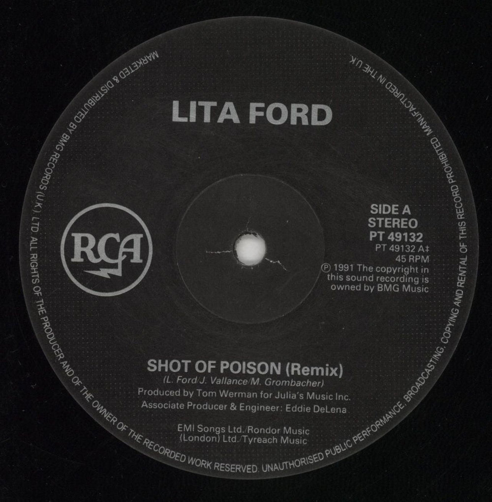 Lita Ford Shot Of Poison UK 12" vinyl single (12 inch record / Maxi-single) LTF12SH36768