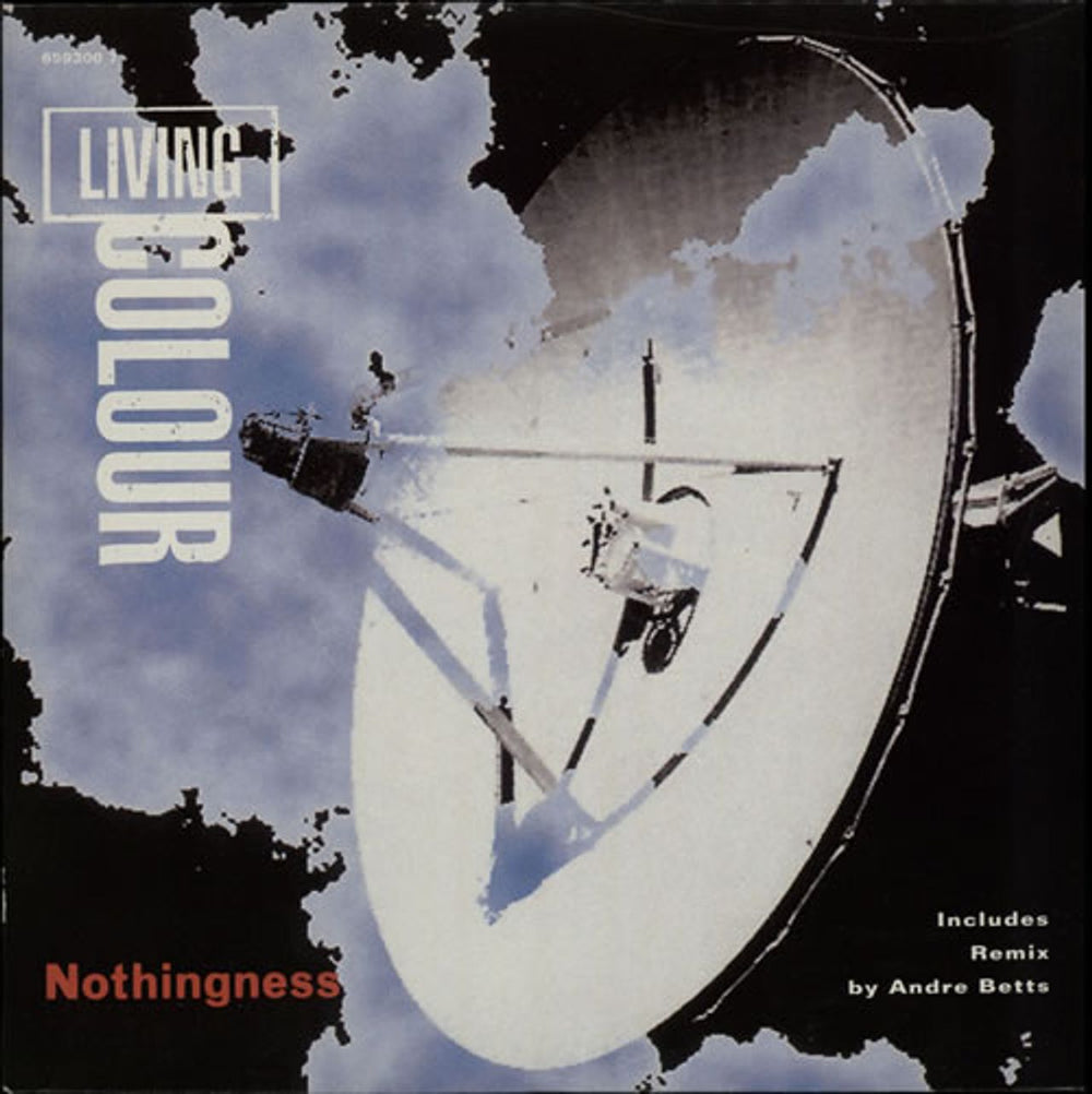 Living Colour Nothingness - Blue vinyl UK 7" vinyl single (7 inch record / 45) 6593007