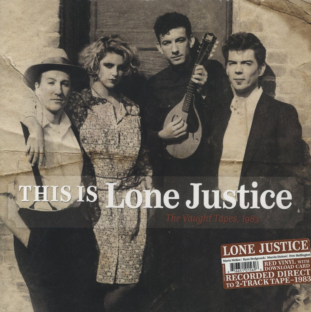 Lone Justice This Is Lone Justice: The Vaught Tapes, 1983 - Red Vinyl US vinyl LP album (LP record) OVLP-77