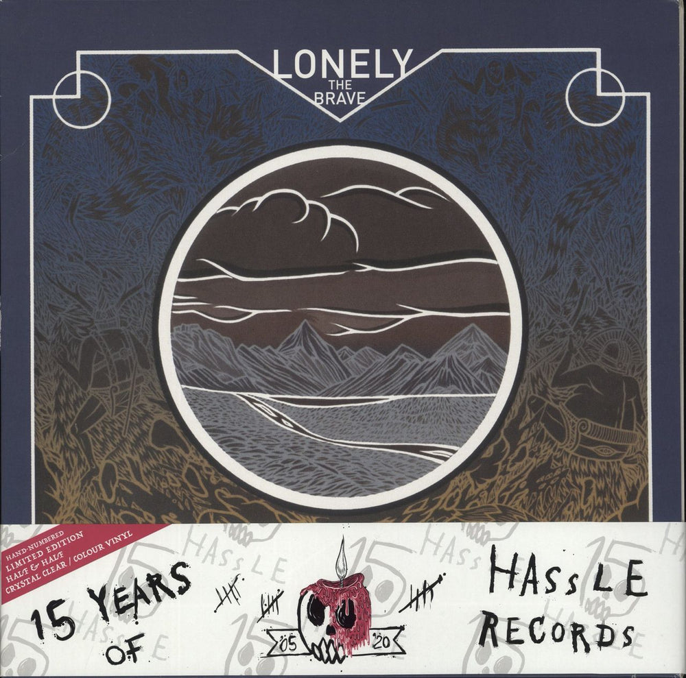 Lonely The Brave The Day's War - Crystal Clear & Turquoise + Belly Band - EX UK 2-LP vinyl record set (Double LP Album) HOFF15X1506