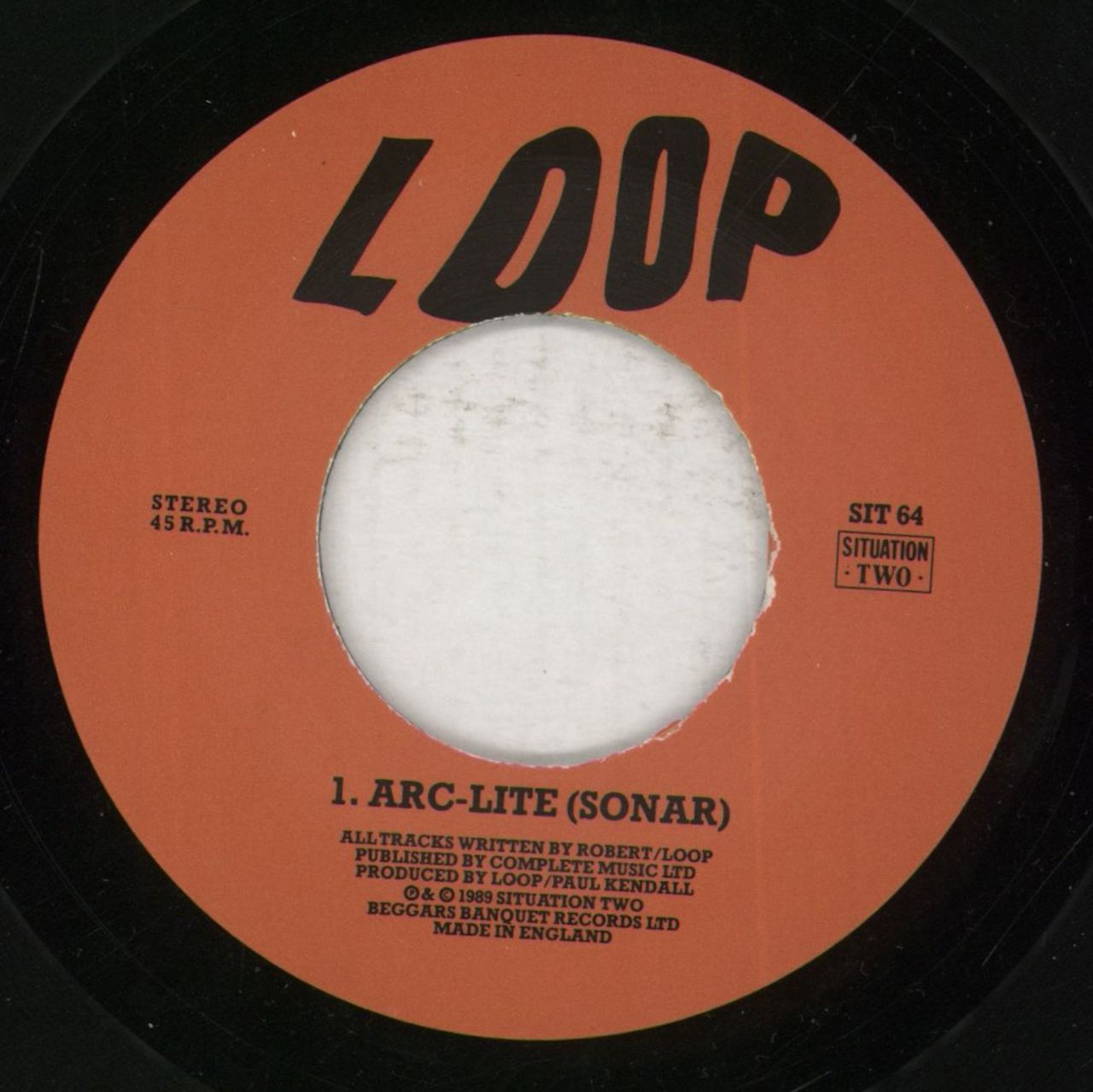 Loop Arc-Lite UK 7" vinyl single (7 inch record / 45) SIT64