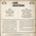 Louis Armstrong Louis Armstrong UK vinyl LP album (LP record)