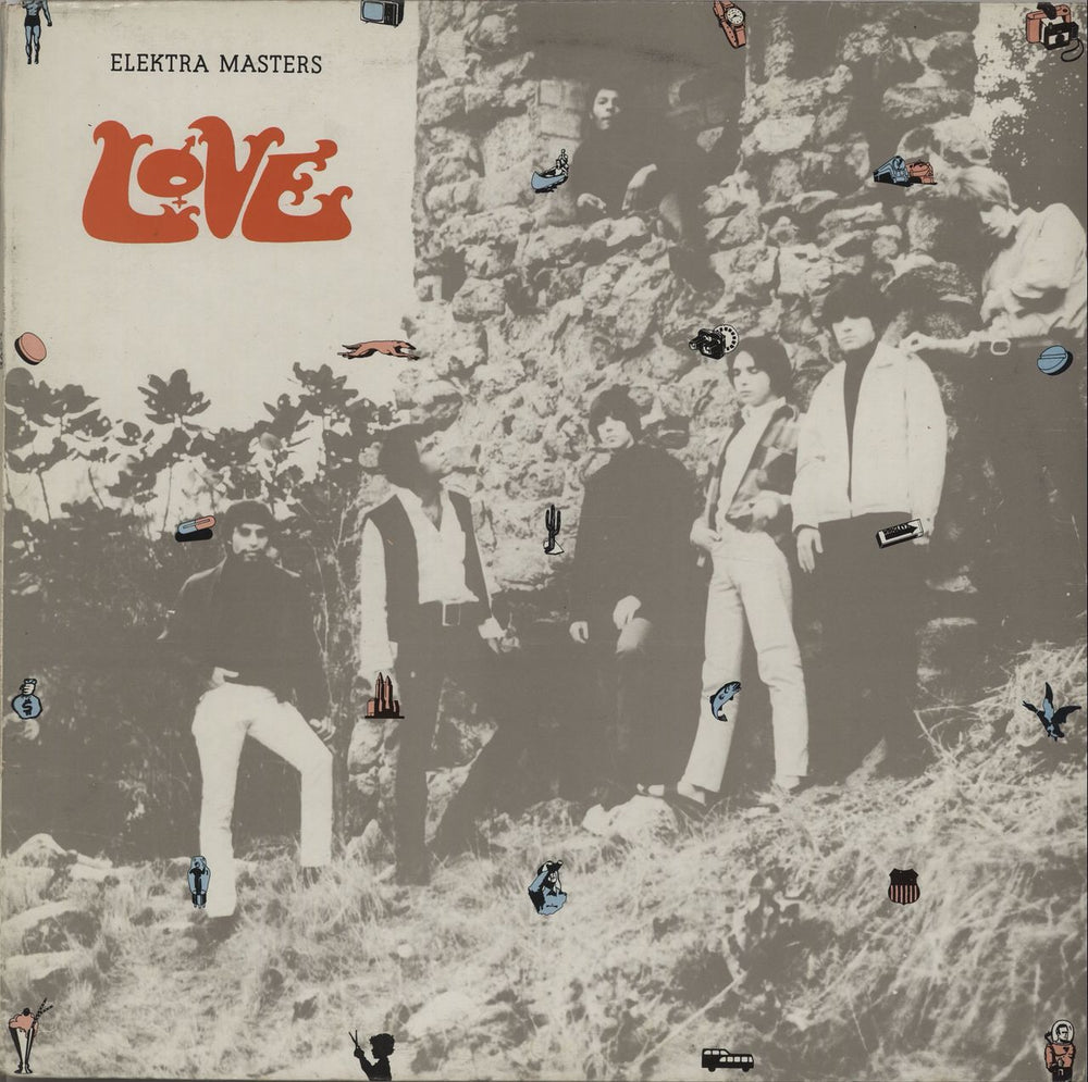 Love Elektra Masters - EX UK vinyl LP album (LP record) K32002