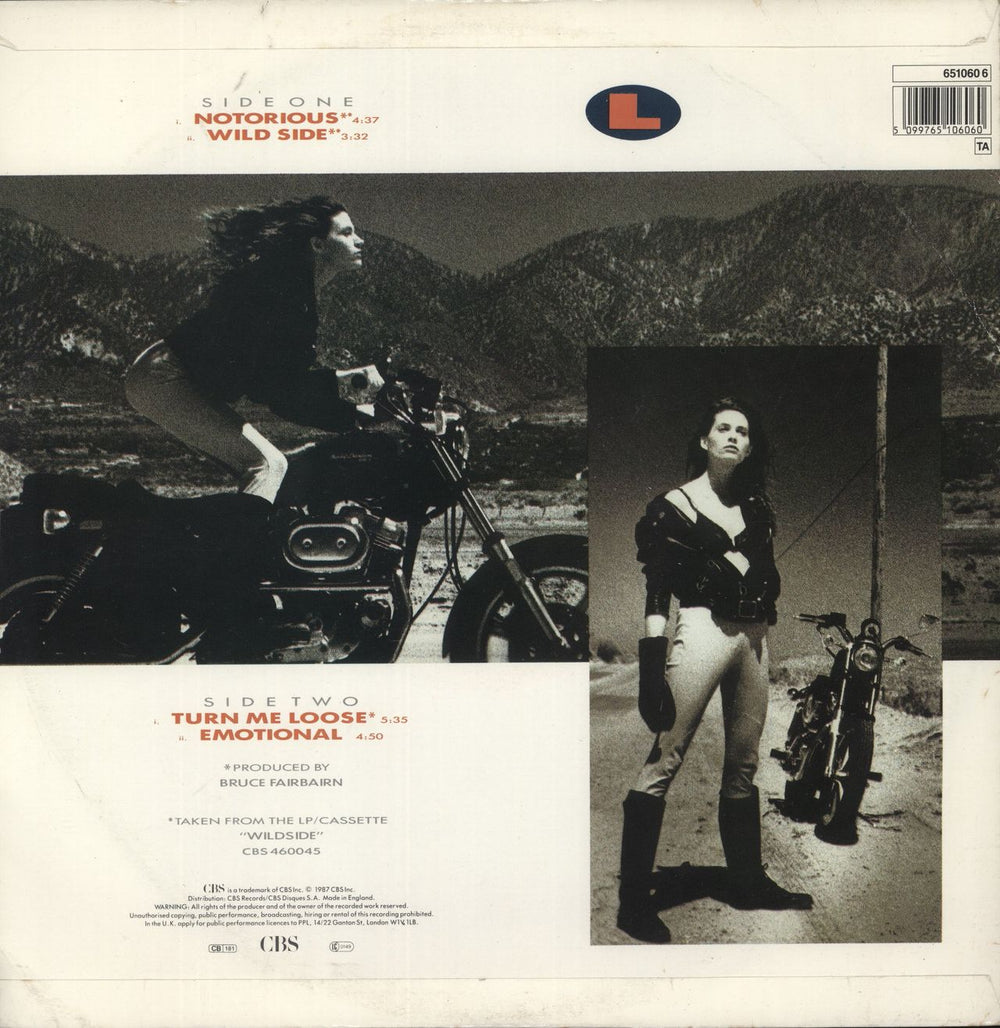 Loverboy Notorious UK 12" vinyl single (12 inch record / Maxi-single) 5099765106060