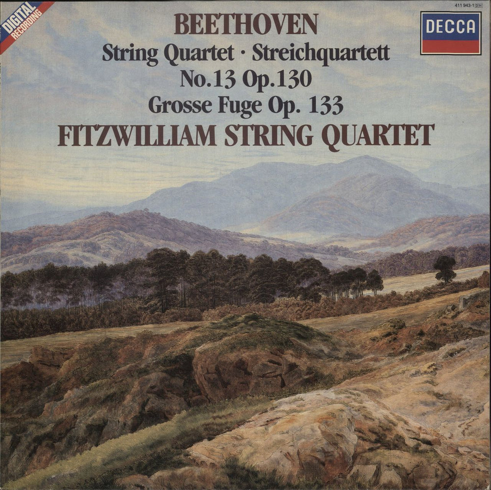 Ludwig Van Beethoven Beethoven: String Quartet No.13 Op.130 / Grosse Fuge Op.133 Dutch vinyl LP album (LP record) 411943-1