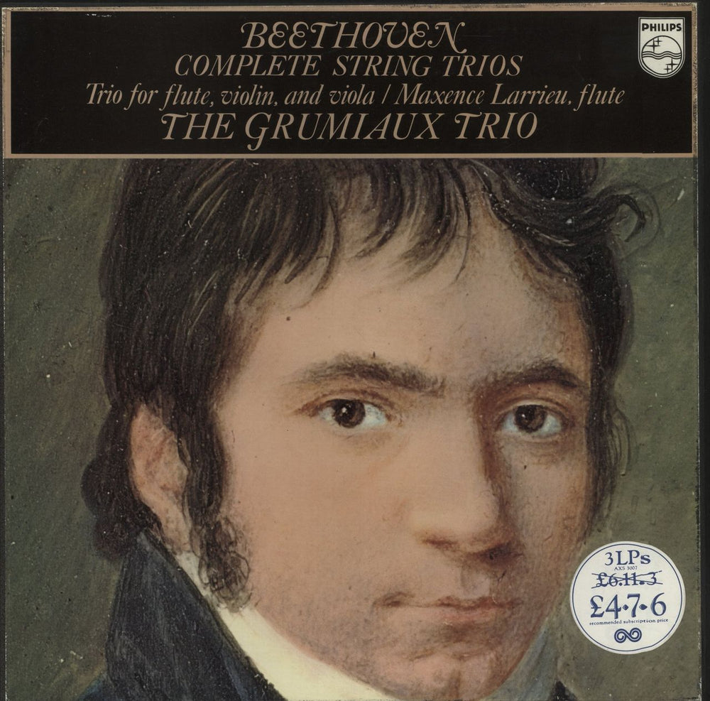 Ludwig Van Beethoven Bethoven: Complete String Trios / Trio For Flute, Violin And Viola UK Vinyl Box Set AXS3007