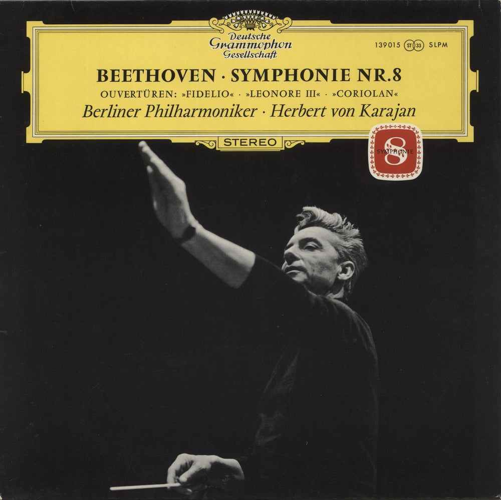 Ludwig Van Beethoven Symphonie No. 8 UK vinyl LP album (LP record) 139015