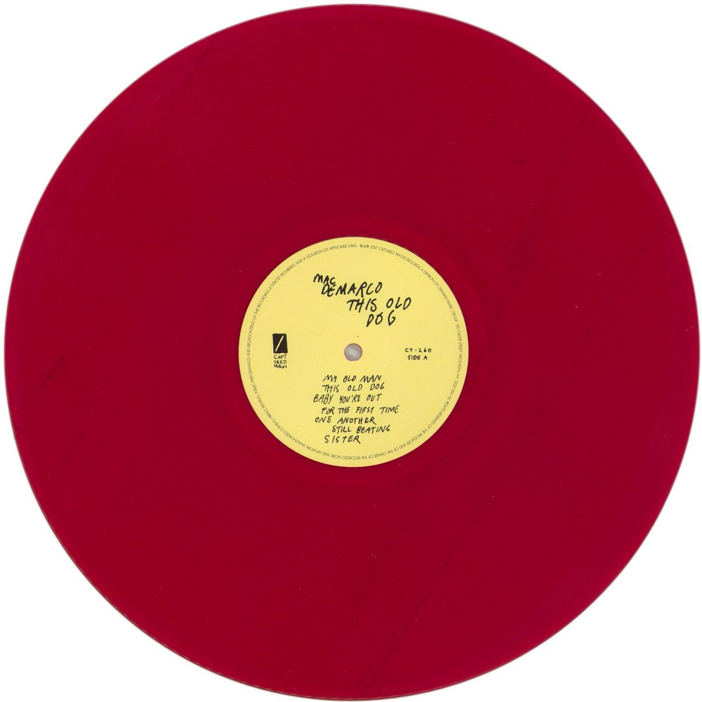 Mac DeMarco This Old Dog - Red Vinyl US vinyl LP album (LP record) Q0ELPTH865083