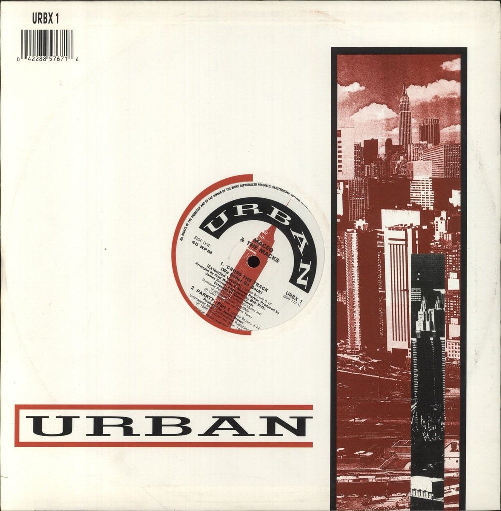 Maceo & The Macks 'Cross The Track UK 12" vinyl single (12 inch record / Maxi-single) 042288576716