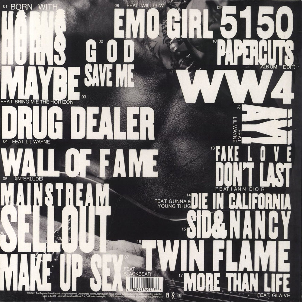 Machine Gun Kelly Mainstream Sellout - Grey Vinyl UK vinyl LP album (LP record)