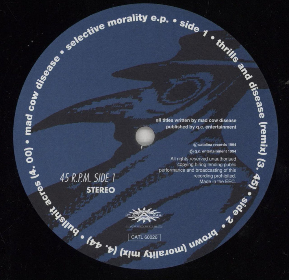 Mad Cow Disease Selective Morality EP UK 12" vinyl single (12 inch record / Maxi-single) 7AG12SE856474