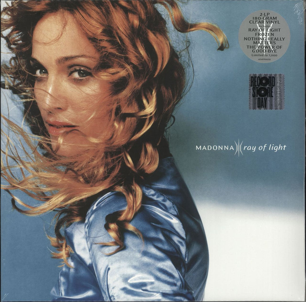 Madonna Ray Of Light - RSD BF18 - 180gram Clear Vinyl - Sealed UK 2-LP vinyl record set (Double LP Album) 603497856220