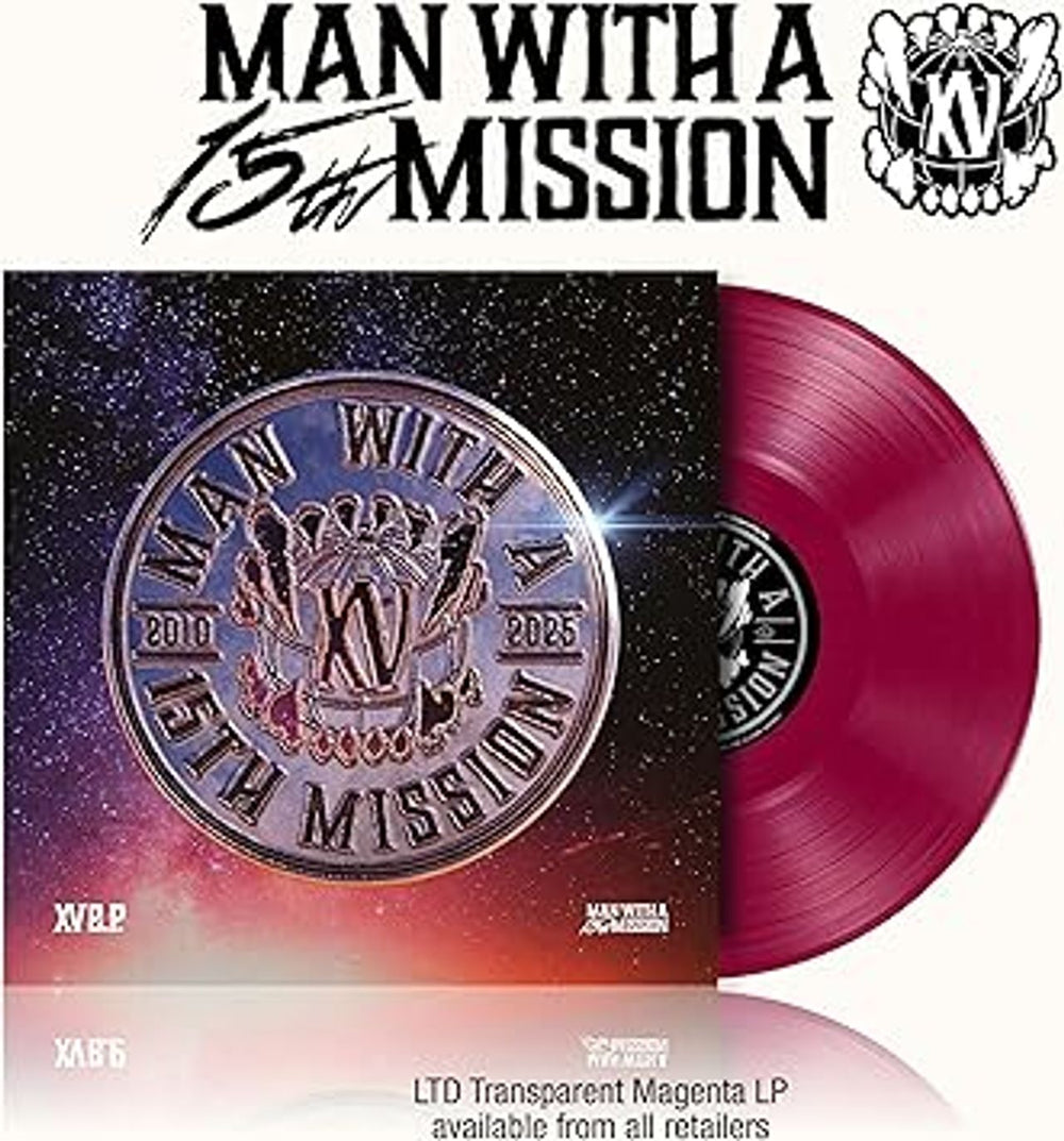 Man With A Mission XV EP Across The Globe - 15th Anniversary Edition - Transparent Magenta Vinyl - Sealed UK vinyl LP album (LP record) 19802948011