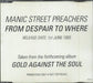 Manic Street Preachers From Despair To Where UK Promo CD single (CD5 / 5") XPCD280