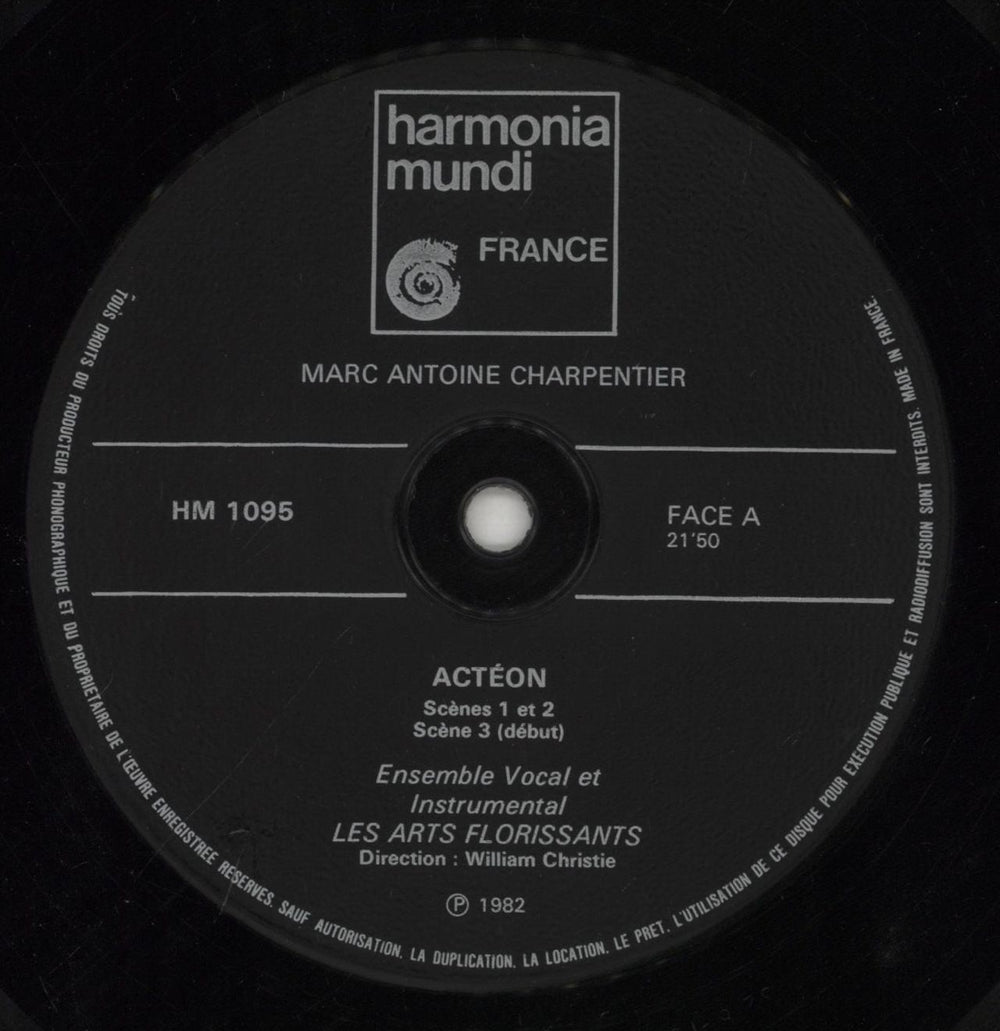 Marc Antoine Charpentier Actéon French vinyl LP album (LP record) N8RLPAC533308