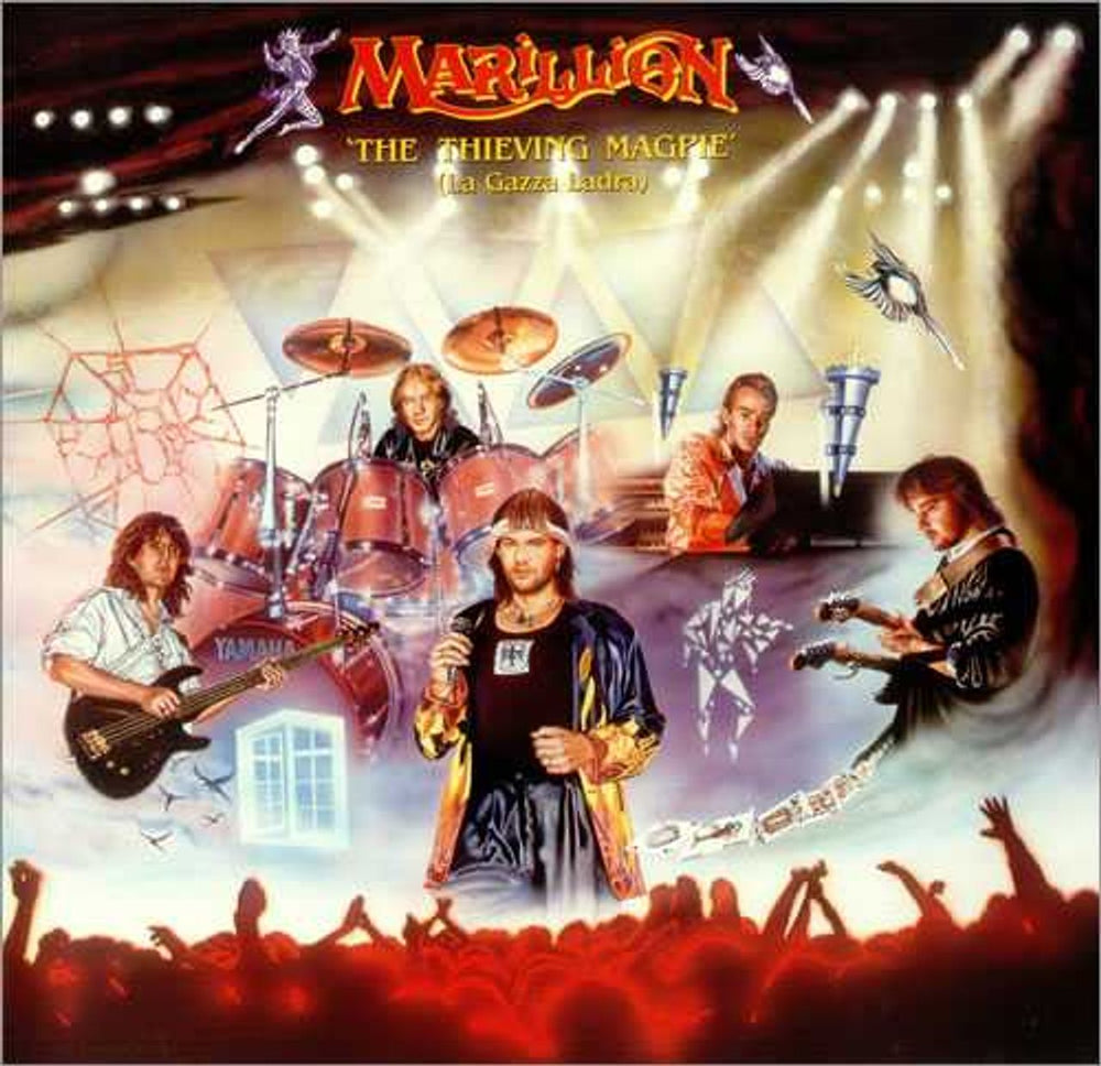 Marillion The Thieving Magpie + Merchandise Sheet UK 2-LP vinyl record set (Double LP Album) 1988