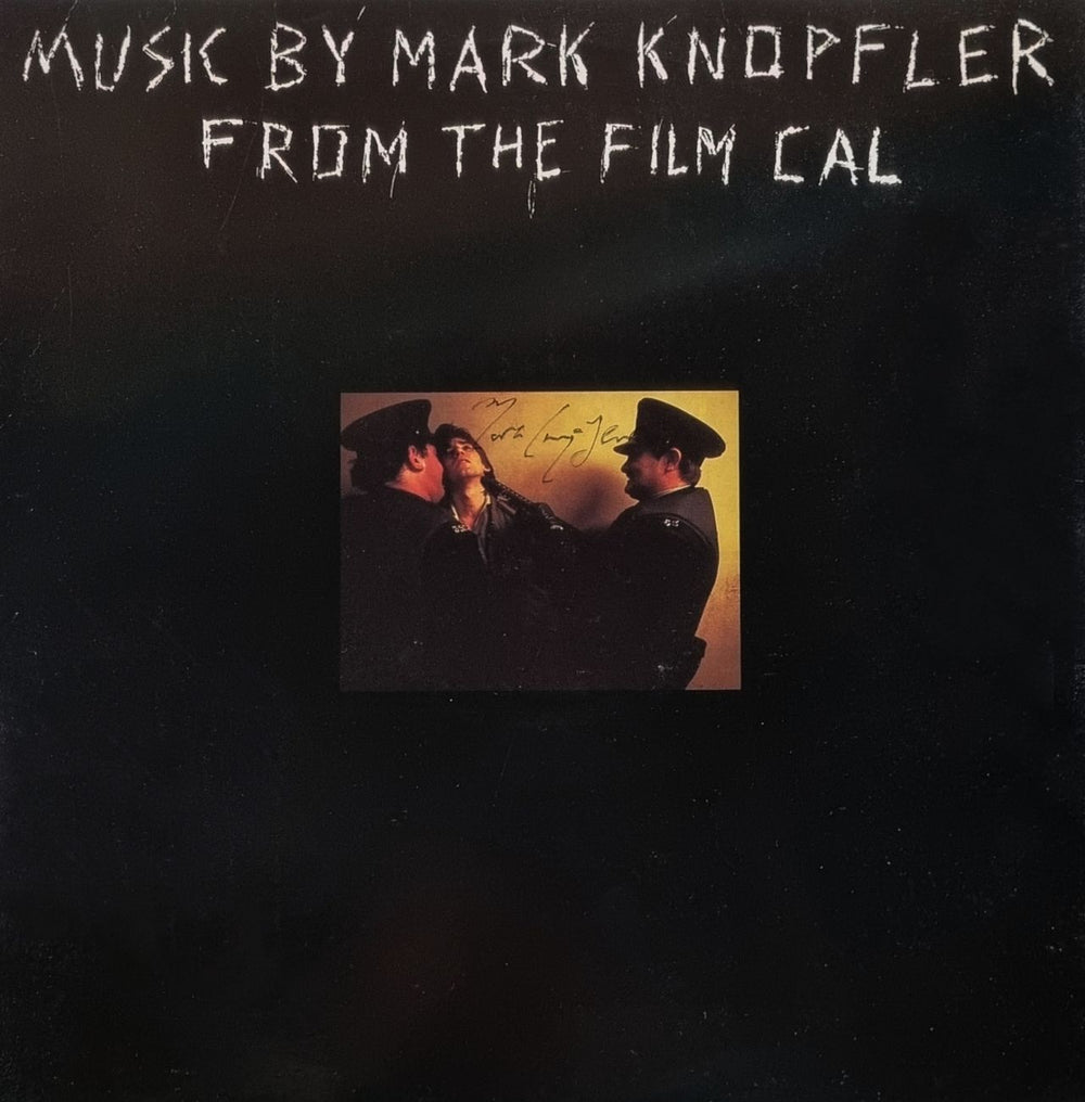 Mark Knopfler Cal - Autographed UK vinyl LP album (LP record) VERH17